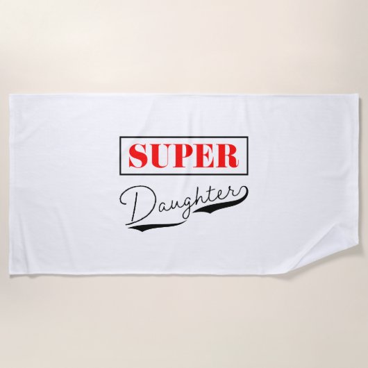 Super Daughter Strandlaken (Voorkant)