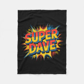 Super Dave Funny Name Daves  Fleece Deken (Voorkant)
