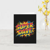 Super Dave Funny Name Daves Kaart (Gele Bloem)