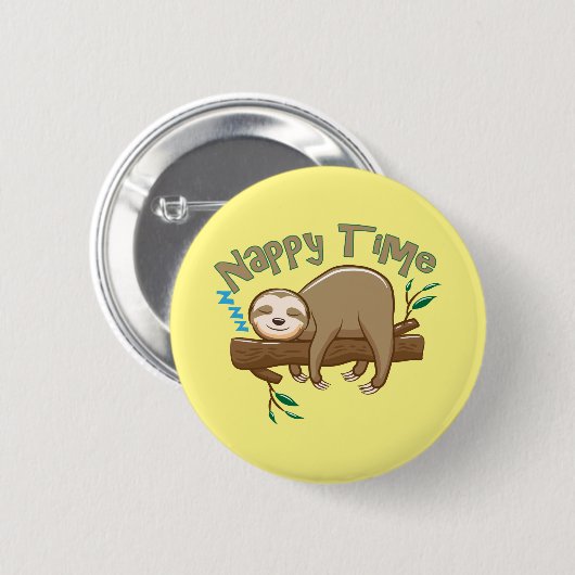 Super Delightful Baby-sleuf Ronde Button 5,7 Cm (Voorkant /achterkant)