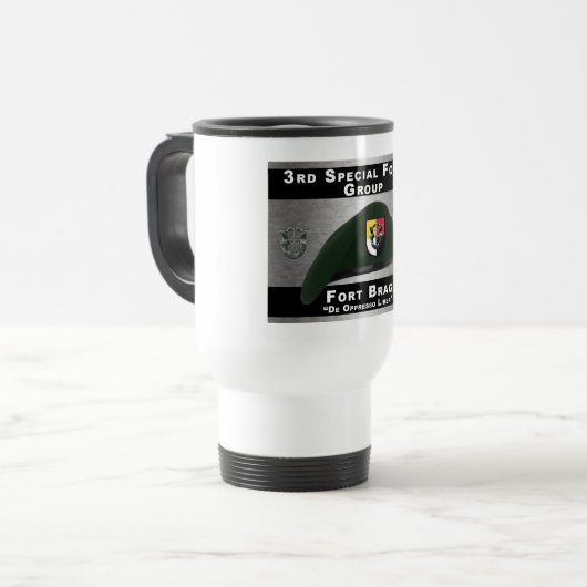 Super Design 3rd Special Forces Group Reisbeker (Voorkant links)