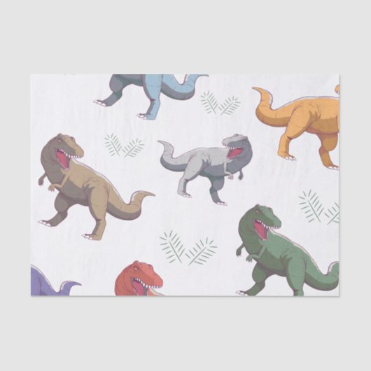 Super dinosaur tissue paper tissuepapier (Voorkant)