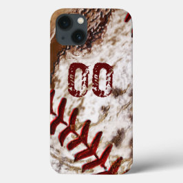 Super Dirty Baseball iPhone 6 Hoesjes JERSEY NUMBE