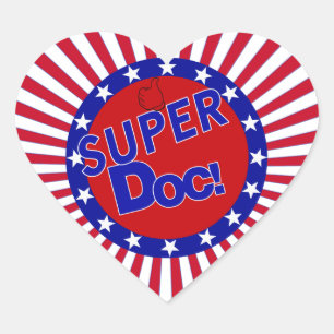 SUPER DOC - DOCTOR - PHYSICIAN HART STICKER