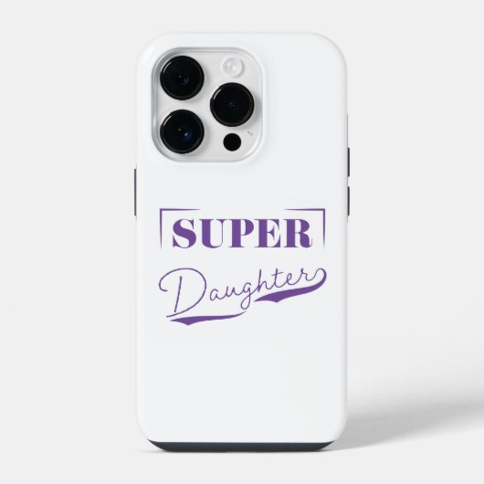 Super Dochter iPhone Hoesje (Achterkant)
