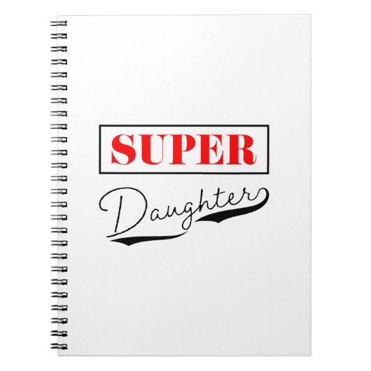 Super Dochter Notitieboek (Voorkant)
