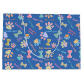 Super doggy - blauw groot cadeauzakje (Achterkant)