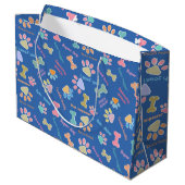 Super doggy - blauw groot cadeauzakje (Achterkant Gekanteld)