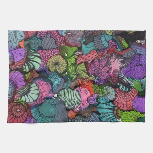 Super Doodle keukenhanddoek (Horizontaal)