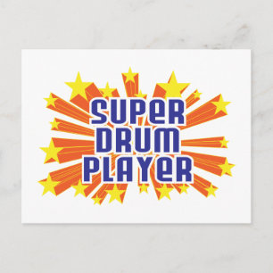 Super Drum Player Briefkaart
