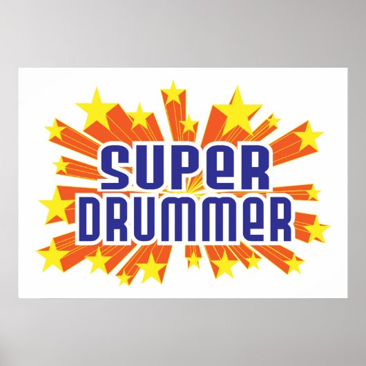 Super Drummer Poster (Voorkant)