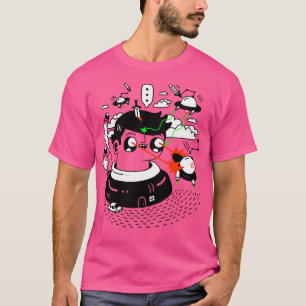 Super Duper Battle Station Vs. Bad Guy Aliens T-shirt