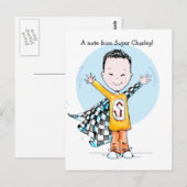 Super Duper Boy-postkaart Briefkaart (Voorkant / Achterkant)