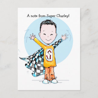 Super Duper Boy-postkaart Briefkaart