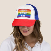 Super Duper Gay Trucker Hat Trucker Pet (In situ)
