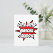 Super duper Geweldige kleinzoon Briefkaart (Staand voorkant)