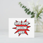 Super duper Geweldige nichtje Briefkaart (Staand voorkant)