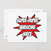 Super duper Geweldige nichtje Briefkaart (Voorkant / Achterkant)