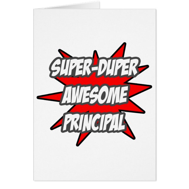 Super Duper Geweldige Principal (Voorkant)