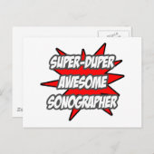 Super Duper Geweldige Sonographer Briefkaart (Voorkant / Achterkant)