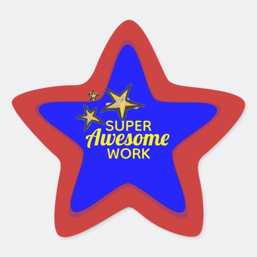 Super-duper Geweldige werk Student Stickers (Voorkant)