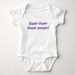 Super duper luier pooper een stuk outfit romper