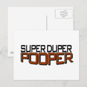 Super Duper Pooper Briefkaart (Voorkant / Achterkant)