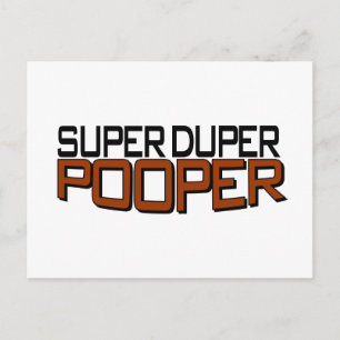 Super Duper Pooper Briefkaart