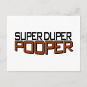 Super Duper Pooper Briefkaart (Voorkant)