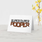 Super Duper Pooper Kaart (Gele Bloem)