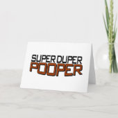Super Duper Pooper Kaart (Voorkant)
