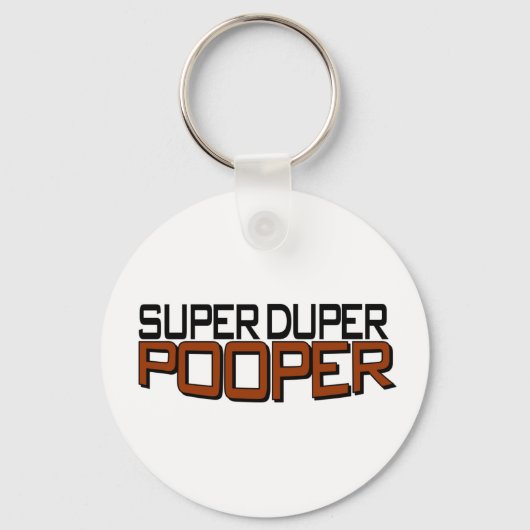 Super Duper Pooper Sleutelhanger (Voorkant)