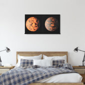 Super-Earth 55 Cancri E Canvas Afdruk (Insitu (Slaapkamer))