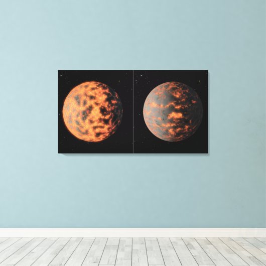 Super-Earth 55 Cancri E Canvas Afdruk (Insitu (Houten vloer))