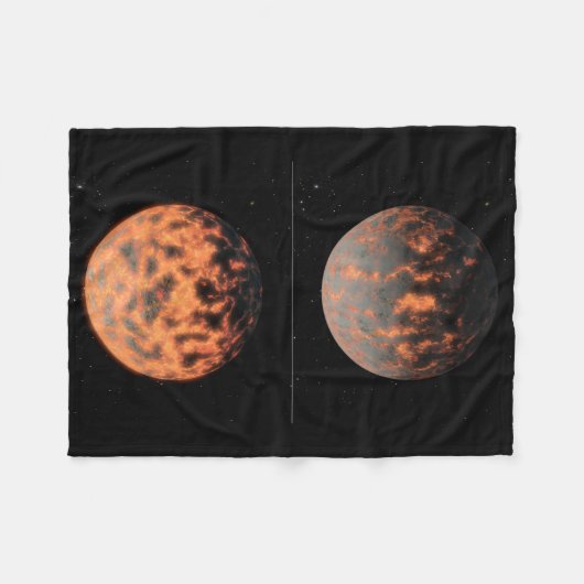 Super-Earth 55 Cancri E Fleece Deken (Voorkant (Horizontaal))