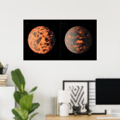 Super-Earth 55 Cancri E Poster (Thuiskantoor)