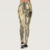 Super eco stijl stretch dames leggings (Achterkant)