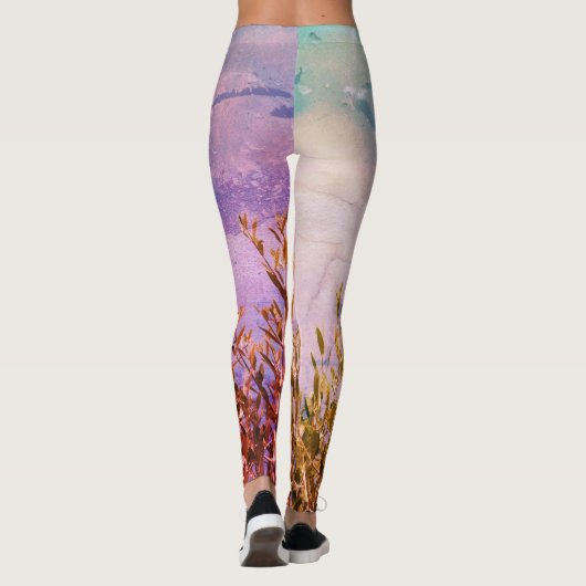 Super eco stijl stretch dames leggings (Achterkant)