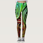 Super eco stijl stretch dames leggings (Voorkant)