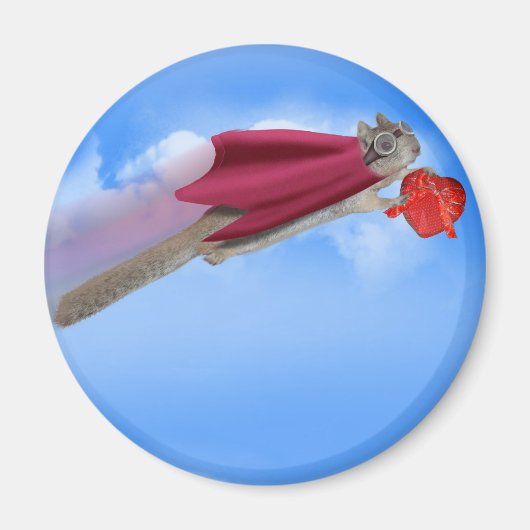 Super Eekhoorn Valentijn Snoep Magneet (Voorkant)