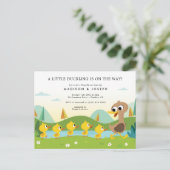 Super eenvoudig | 5 kleine eenden Baby shower Briefkaart (Staand voorkant)