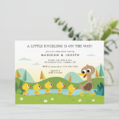 Super eenvoudig | 5 kleine eenden Baby shower Kaart (Staand voorkant)