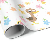 Super eenvoudig | 5 kleine eenden meisje Baby show Cadeaupapier (Rol Hoek)