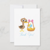 Super eenvoudig | 5 Little Ducks Boy Baby shower Bedankkaart (Voorkant)