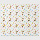 Super eenvoudig | 5 Little Ducks Boy Baby shower Cadeaupapier (Vlak)