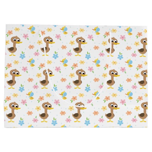 Super eenvoudig | 5 Little Ducks Boy Baby shower Groot Cadeauzakje (Achterkant)