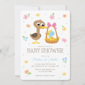 Super eenvoudig | 5 Little Ducks Boy Baby shower Kaart (Voorkant)