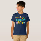 Super eenvoudig | Bumble Nums Space Birthday Boy T-shirt (Voorkant volledig)