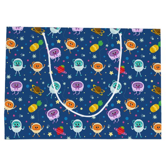 Super eenvoudig | Bumble Nums Space Verjaardag Groot Cadeauzakje (Achterkant)