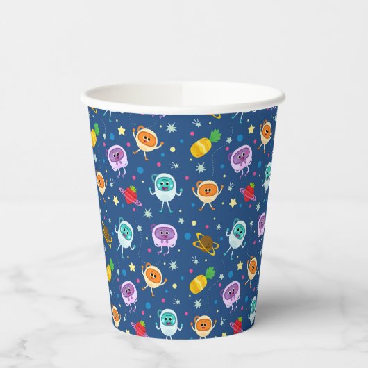 Super eenvoudig | Bumble Nums Space Verjaardag Papieren Bekers (Links)